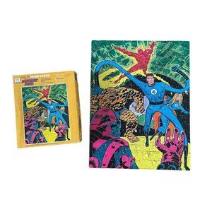 Vintage 1976 Whitman Marvel Fantastic Four Jigsaw Puzzle, 200 pcs, Complete,